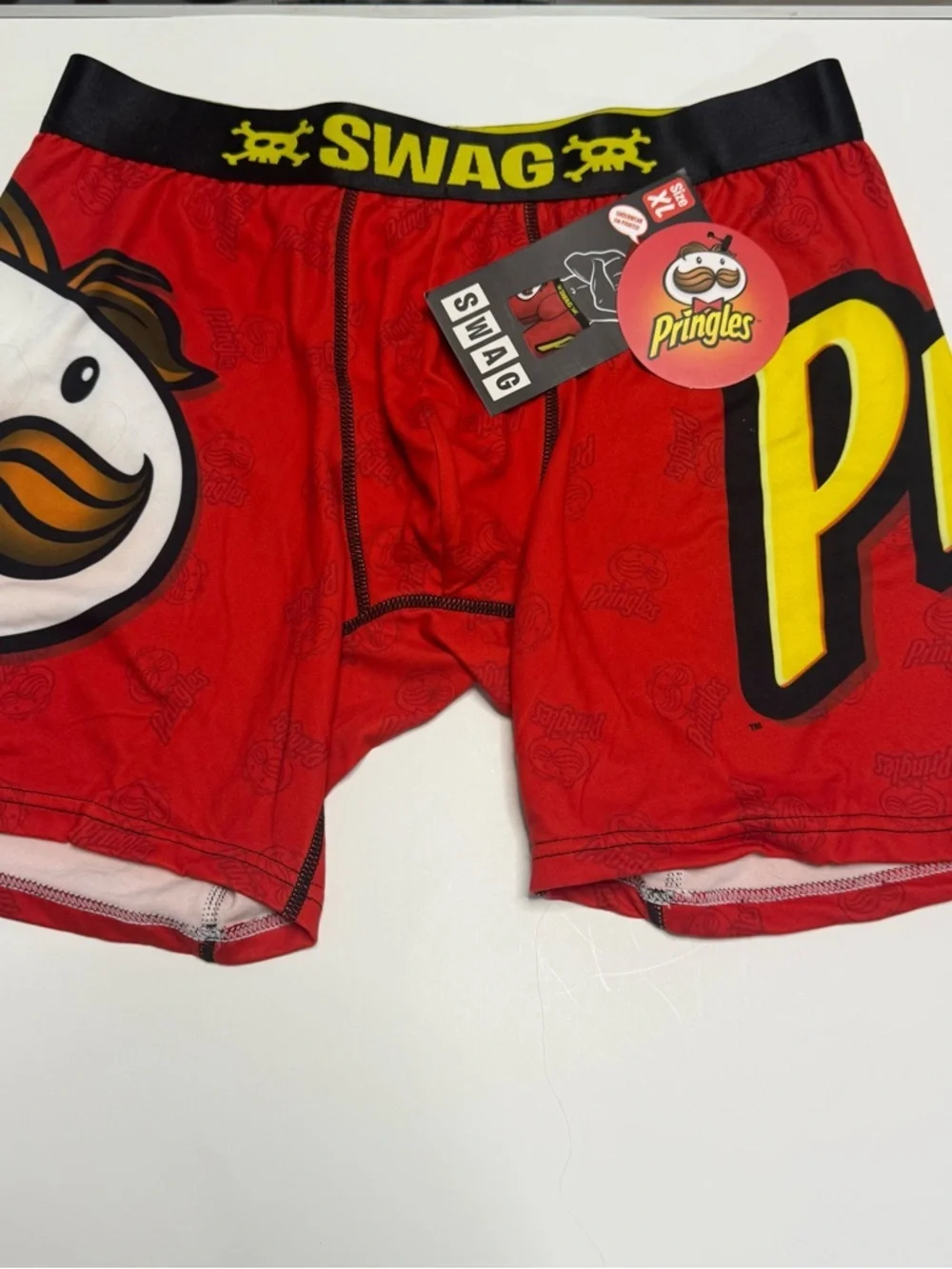 SWAG x Pringles‎ Red Men's Boxer Briefs — Logo Waistband Comfort